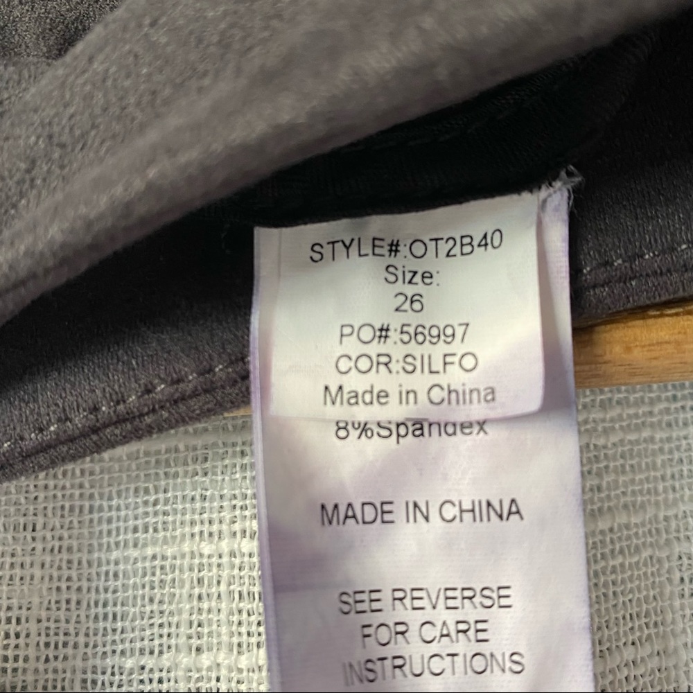 NWT Level 99 Suede Look Flare Pants - Picture 5 of 8